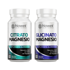 Kit Glicinato de Magnesio + Citrato de Magnesio – 60 Capsulas 500mg
