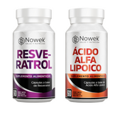 Kit Resveratrol + Ácido Alfa Lipoico – 60 capsulas 500mg