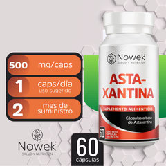 Astaxantina - 60 Cápsulas de 500 mg