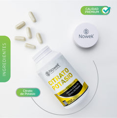 Citrato de Potasio - 60 Cápsulas de 500 mg