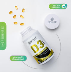 Vitamina D3 - 60 Cápsulas de 185 mg