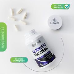 Glicinato de Magnesio - 60 Cápsulas de 500 mg