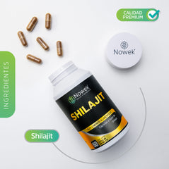 Shilajit - 60 cápsulas de 500 mg