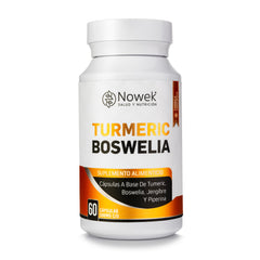 Turmeric Boswellia - 60 cápsulas de 500 mg