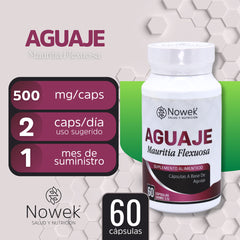 Aguaje - 60 Cápsulas de 500 mg