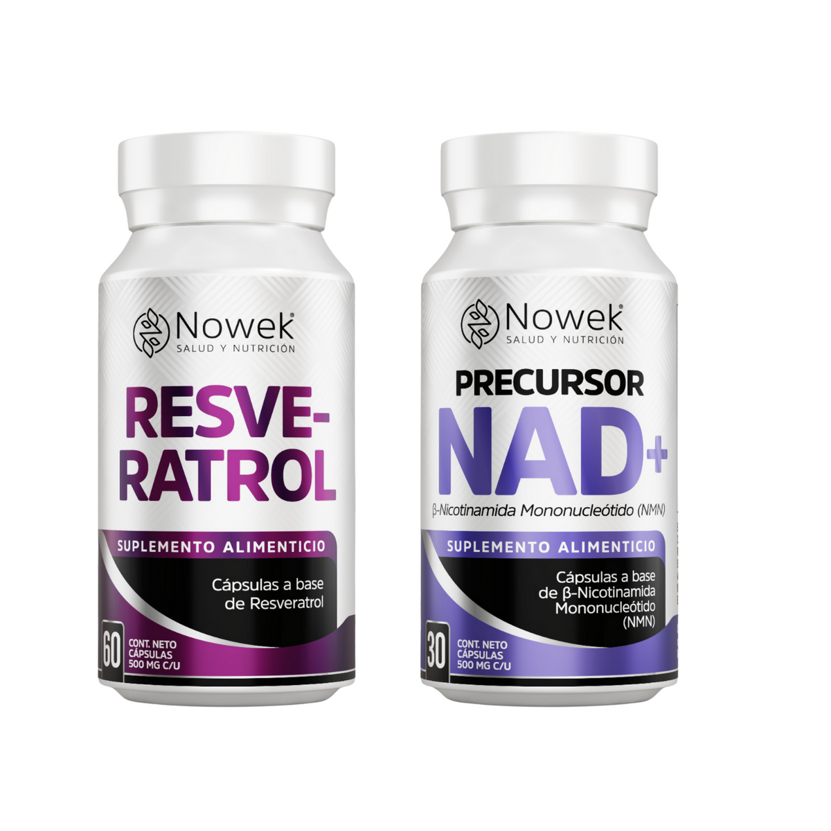 Kit NMN 30 Capsulas + Resveratrol 60 capsulas  – 500Mg