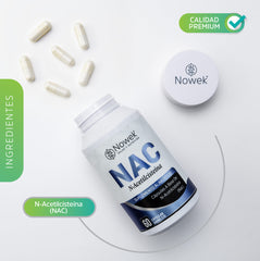 NAC (N-Acetilcisteína) - 60 cápsulas de 500 mg