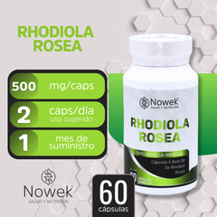 Rhodiola Rosea - 60 cápsulas de 500 mg